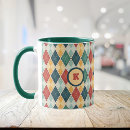 Recherche de jacquard bleu tasses Rétro