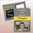 Recherche de jaune et gris anniversaire cartes Noir