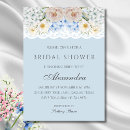 Recherche de blue hydrangea bridal shower invitations Bleu poussiéreux