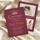 Recherche de maroon quinceanera invitations Fille