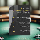 Recherche de poker party invitations Noir et or