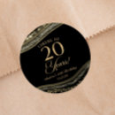 Recherche de anniversaire de 20 ans autocollants Fête d'anniversaire