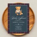 Recherche de preppy baby shower invitations Bleu marine