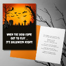 Recherche de nuit de cartes halloween Cimetière