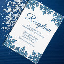 Recherche de bleu flocon neige mariage invitations Hiver