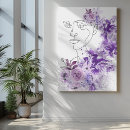 Recherche de fleur abstraite art Peinture murale