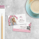 Recherche de monogramme floral cartes visite Pour elle