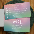 Recherche de pastel coloré cartes visite Unique