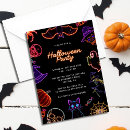 Recherche de neon halloween invitations Lueur dans l'obscurité