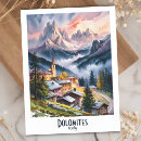 Recherche de dolomites cartes postales Aquarelle