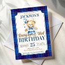 Recherche de beary 1ans anniversaire invitations Mignon