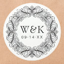 Recherche de rococo autocollants Monogramme