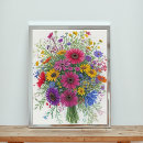 Recherche de bouquet fleurs vase posters Jardin