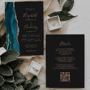 Recherche de bleu turquoise et blanc mariage invitations Moderne