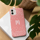 Recherche de points confettis iphone coques Monogramme