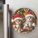 Recherche de chat père noël magnets Chats