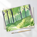 Recherche de bois cartes postales Aquarelle
