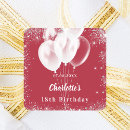 Recherche de ballon rouge autocollants Rouge et blanc