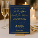 Recherche de jaune et bleu mariage invitations Élégant