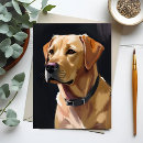 Recherche de peinture labrador cartes postales Jaune