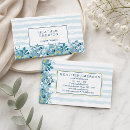 Recherche de hortensia bleu cartes visite Aquarelle