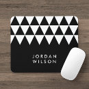 Recherche de motif triangles tapis souris Blanc