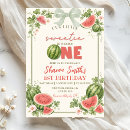 Recherche de de pastèque anniversaire invitations Bébé fille