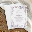 Recherche de violet foncé invitations Floral