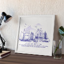 Recherche de bateau en mer posters Nature