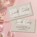 Recherche de manucure cartes visite Beige