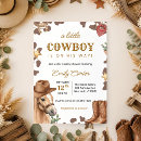 Recherche de cowboy baby shower invitations Petit cowboy en route
