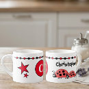 Recherche de coccinelle rouge tasses Blanc