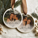 Recherche de tante ornements Premier noël mariés