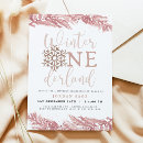 Recherche de de flocon de neige anniversaire invitations Bébé fille