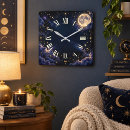 Recherche de lune et étoiles horloges Pour tous