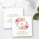 Recherche de monogramme floral cartes visite Organisateur