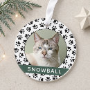 Recherche de chat noir et blanc ornements Noël