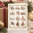 Recherche de douze jours noël cartes Élégant