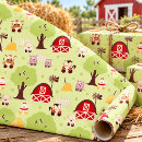 Recherche de animaux ferme papier cadeau Pour enfants