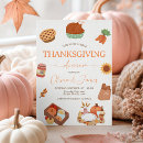 Recherche de dinde mignonne invitations Dîner de thanksgiving