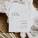 Recherche de arche invitations Minimaliste