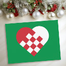 Recherche de noël non traditionnel cartes postales Vert