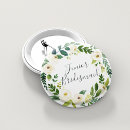 Recherche de et mariage floral blanc badges Demoiselle d'honneur