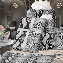 Recherche de exotique papier cadeau Noir et blanc