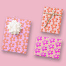 Recherche de fleurs pastel papier cadeau Rouge
