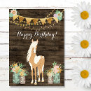 Recherche de cheval anniversaire cartes jeune fille