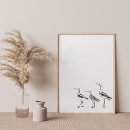 Recherche de oiseau noir et blanc posters Minimaliste