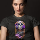 Recherche de crâne fleuri tshirts Crâne à sucre