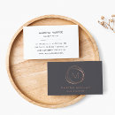Recherche de monogramme abstrait cartes visite Pour elle