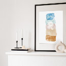 Recherche de fleurs aquarelle posters Moderne